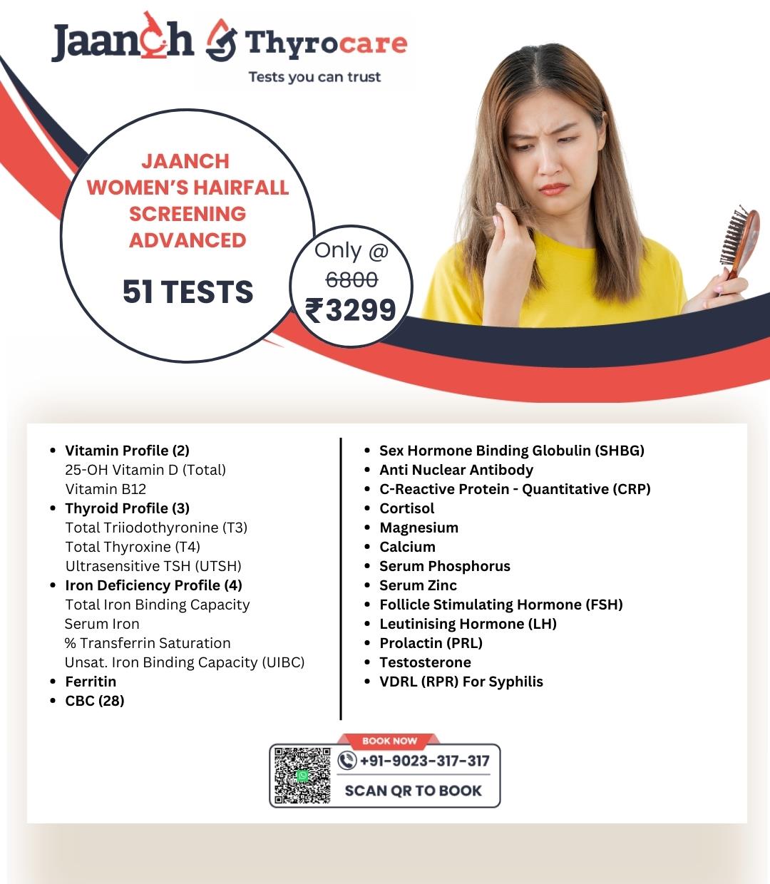 JAANCH - WOMENS HAIRFALL SCREENING ADVANCED