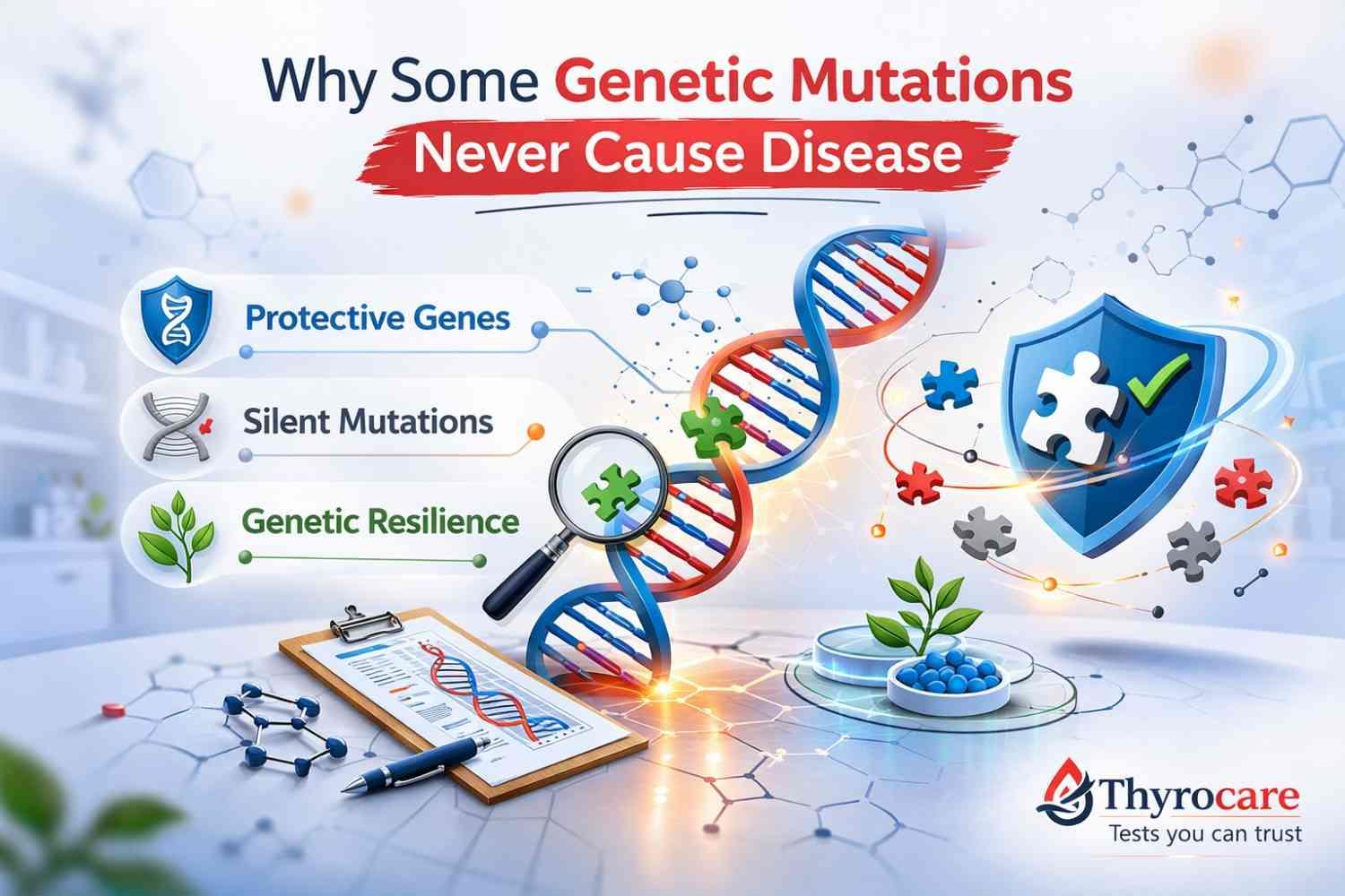 Why Some Genetic Mutations Never Cause Disease