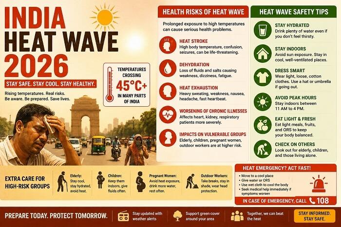 India Heat Wave 2026 Health Risks Safety Tips
