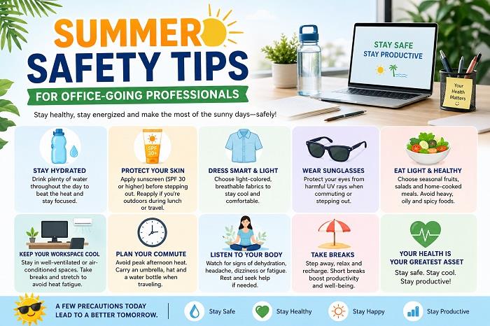 Summer Safety Tips for Office Going Professionals