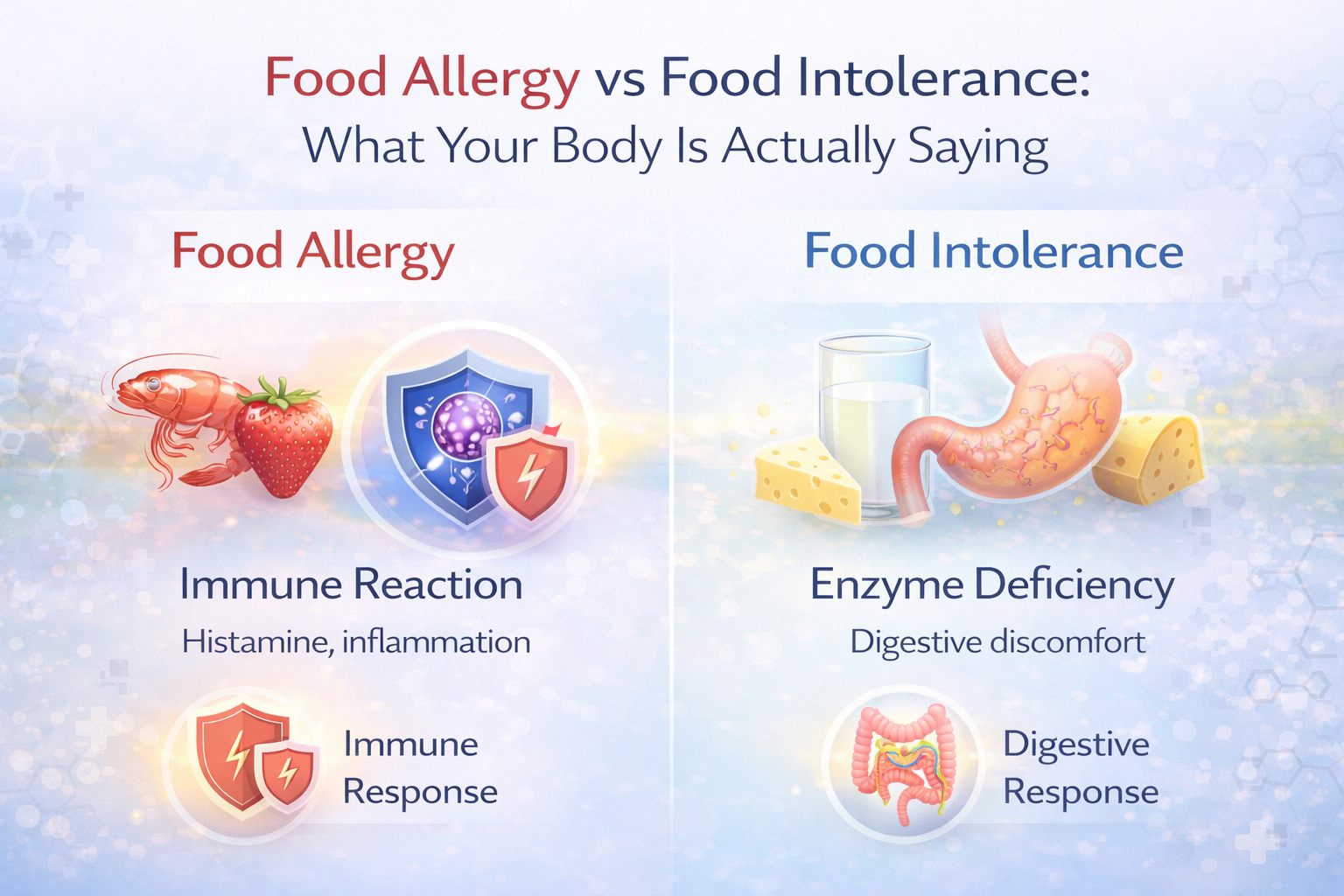 Food Allergy vs Food Intolerance: What Your Body Is Actually Saying