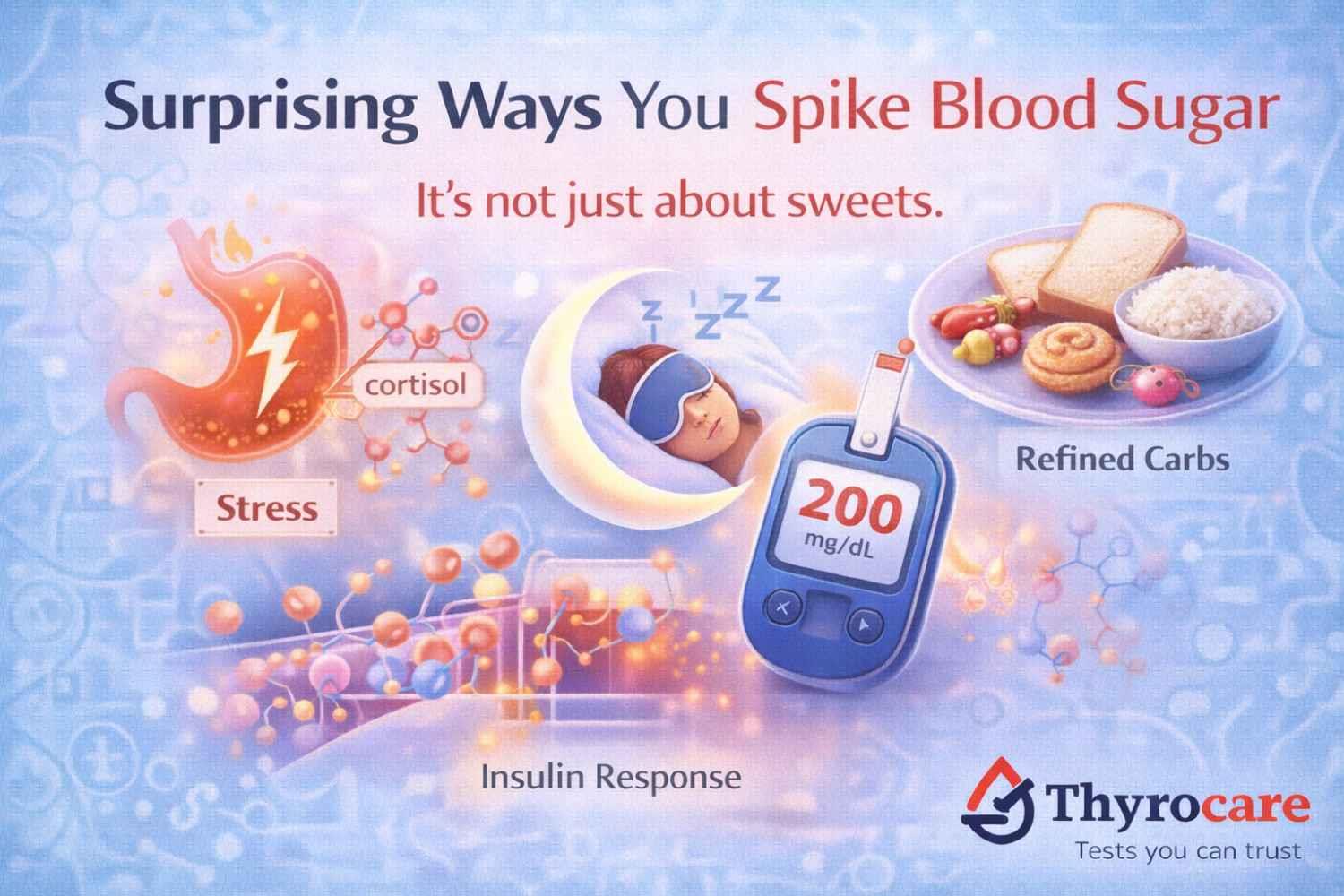 Why Blood Sugar Spikes Even When You Don’t Eat Sugar