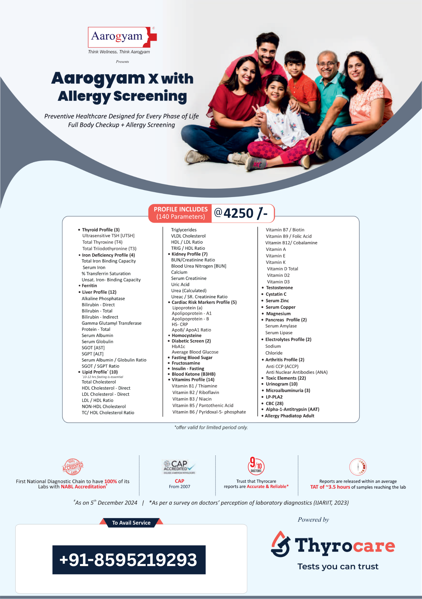 AAROGYAM X WITH ALLERGY SCREENING