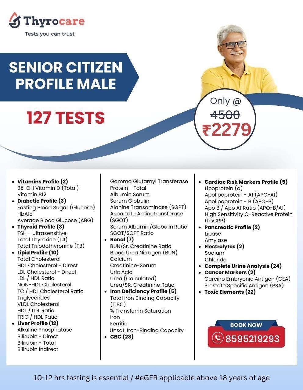 SENIOR CITIZEN PROFILE MALE