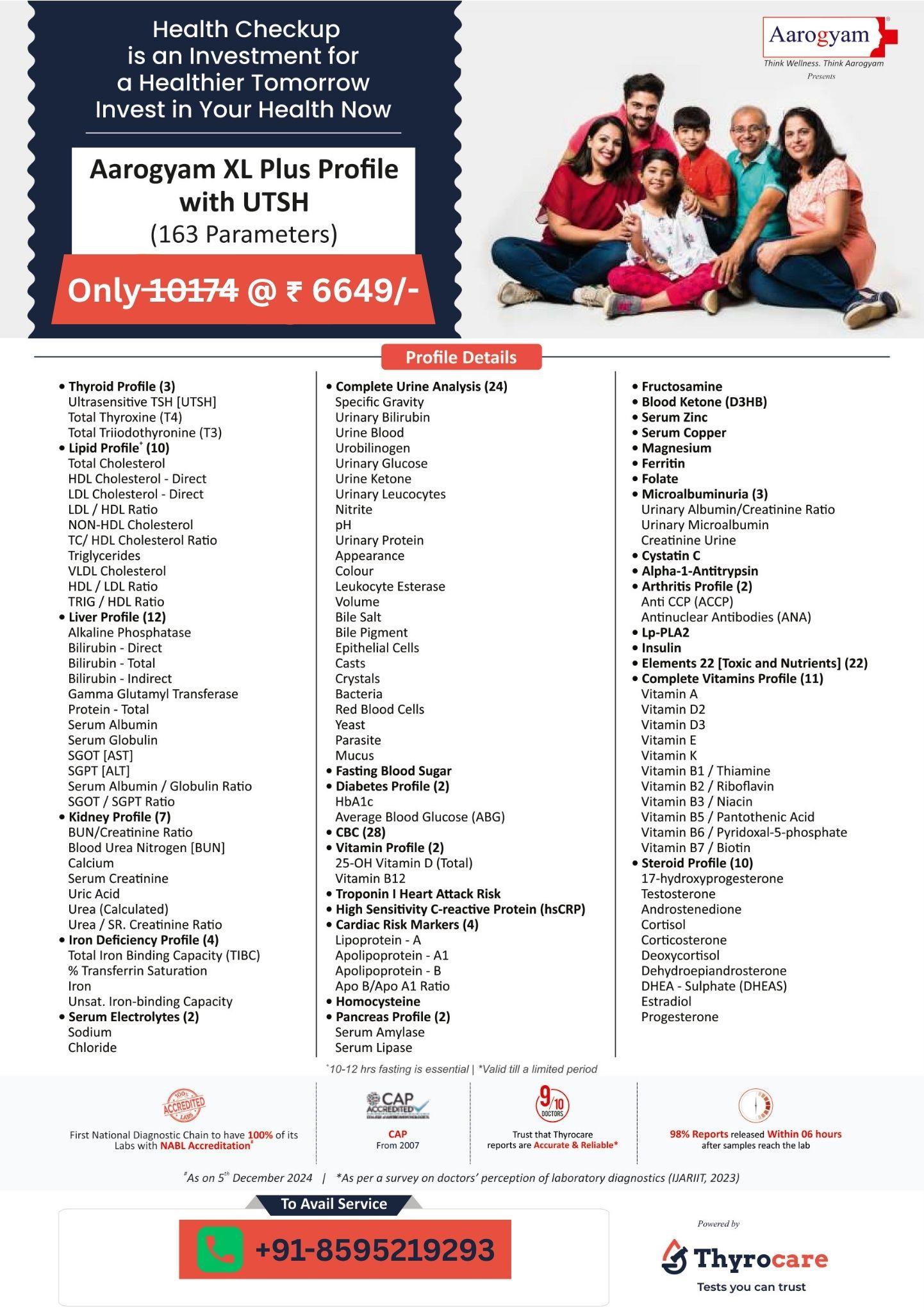 AAROGYAM XL PLUS PROFILE WITH UTSH