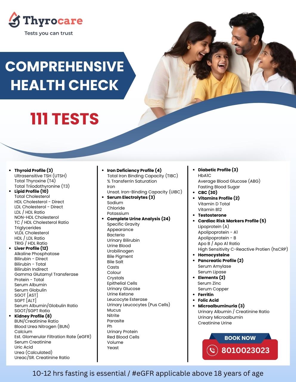 COMPREHENSIVE HEALTH CHECK