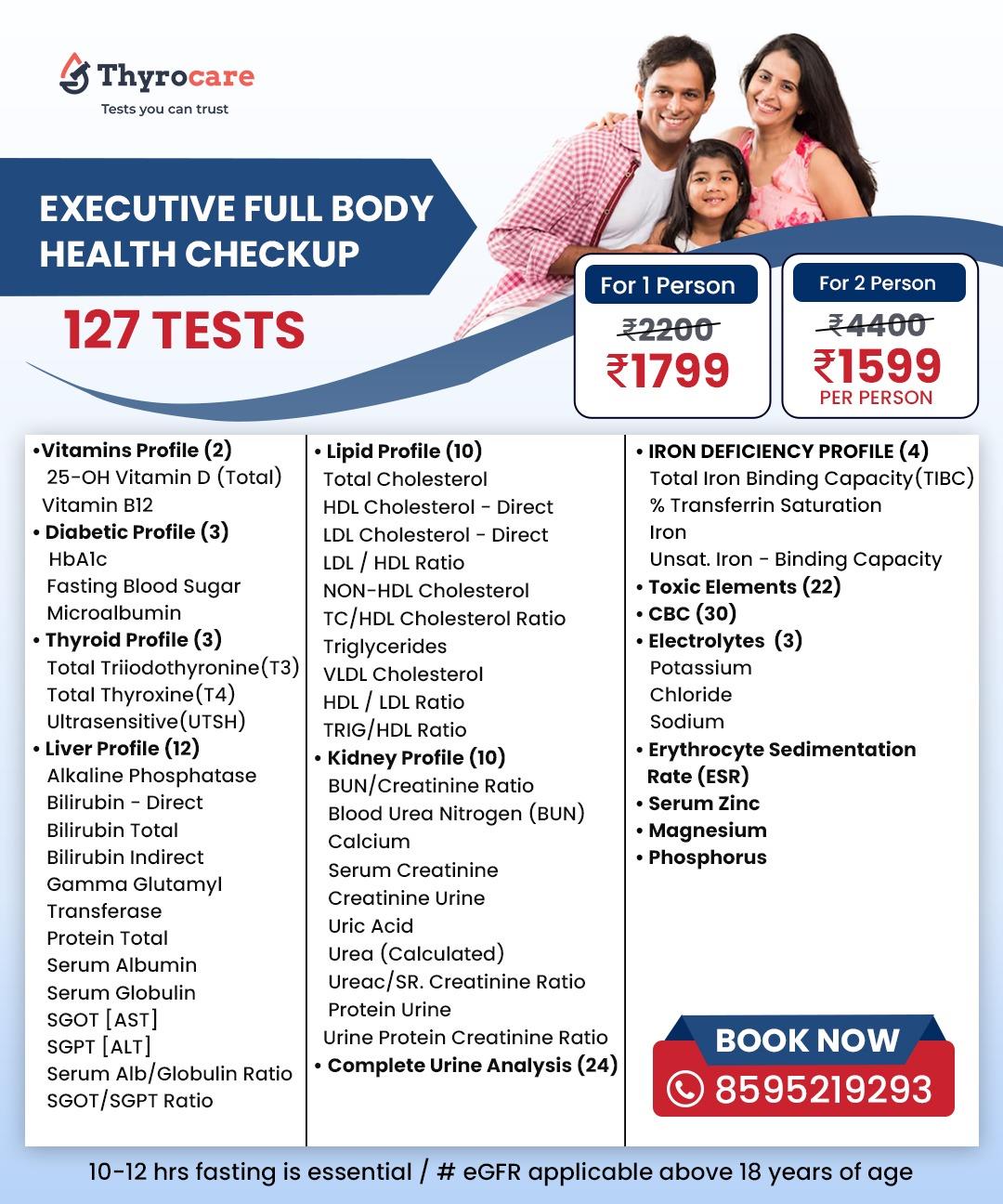 EXECUTIVE FULL BODY HEALTH CHECKUP