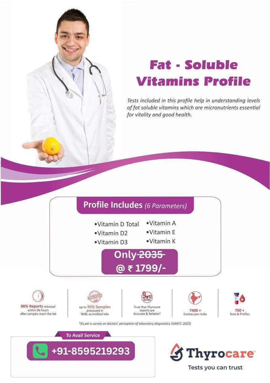 FAT SOLUBLE VITAMINS PROFILE