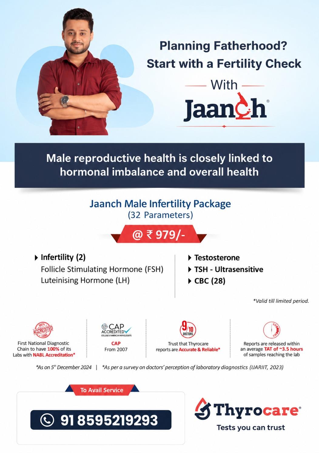 JAANCH MALE INFERTILITY PACKAGE